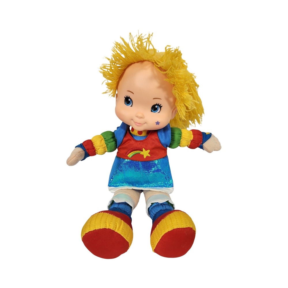 The Loyal Subjects Rainbow Brite Doll Plush‎ Stuffed Toy Yellow Hair Blue Dress